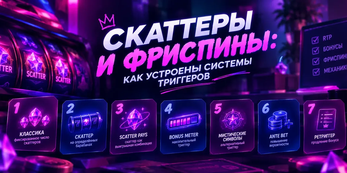 Системы триггеров фриспинов в слотах